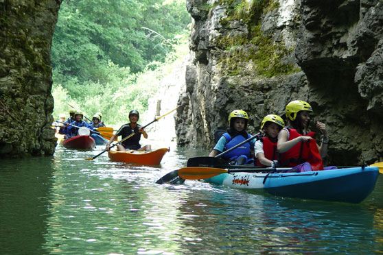 Rio novella in kayak